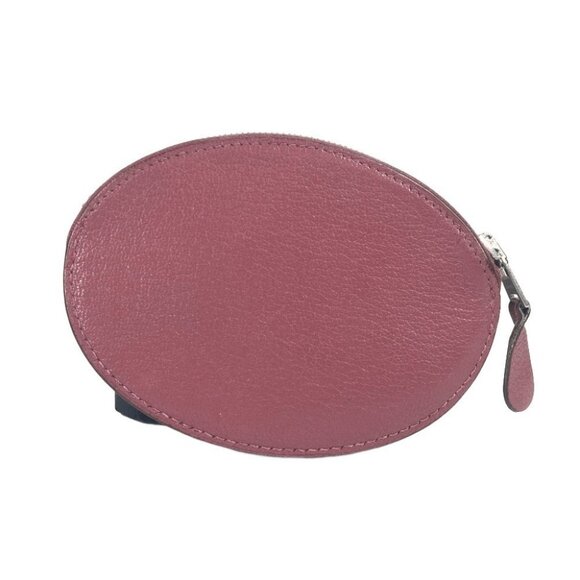HERMES Evelyne H logo Wallet Coin Compartment coin purse Leather purple - Picture 2 of 13